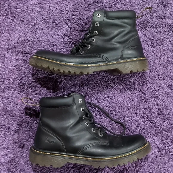 Dr. Martens 6 eye Cartor boots Dr. Martens Cartor 6 Eye Classic Boots Dark Brown Crazy  main image 2